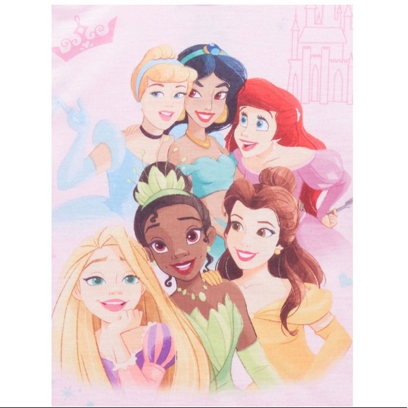 NWT Disney Princess Girls Pajama Set Size 4/5 - Picture 2 of 3